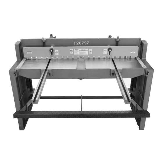 Grizzly Foot Shear T20797 Owner's Manual