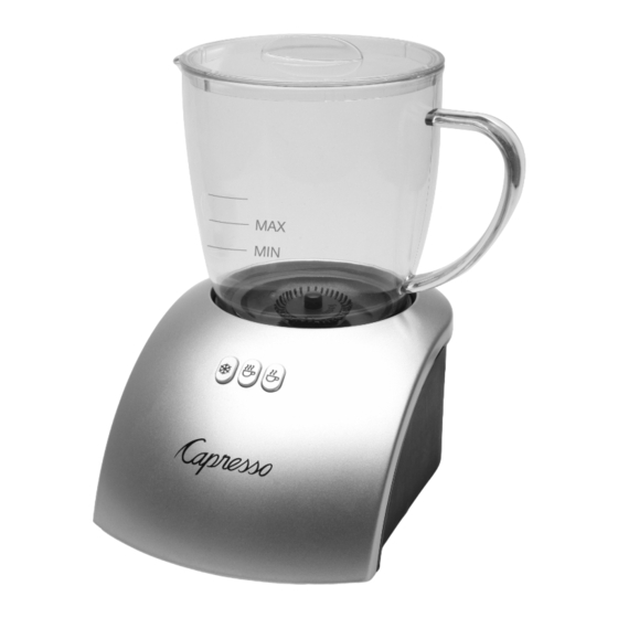 Capresso froth Plus 204 Operating Instructions Manual