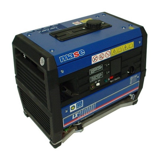 Mase Generators LX 2000 Service Manual