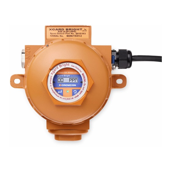 Crowcon Xsafe Bright Installation, Operation And Maintenance Instructions