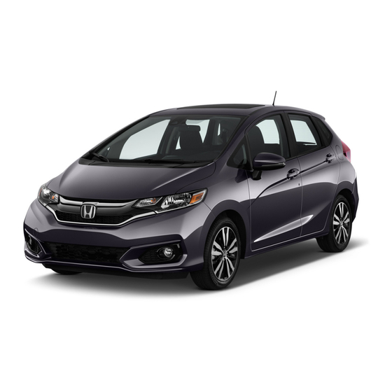 Honda FIT 2019 Owner's Manual