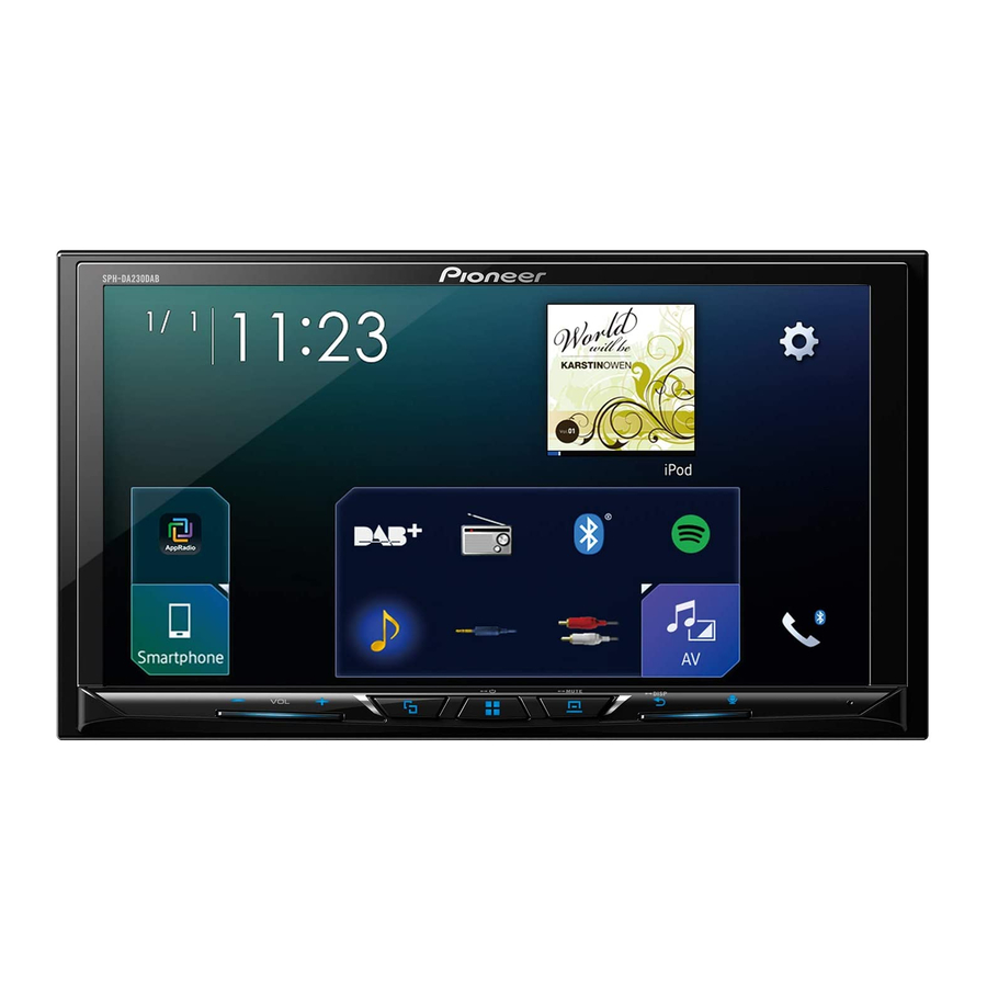PIONEER SPH-DA230DAB INSTALLATION MANUAL Pdf Download | ManualsLib
