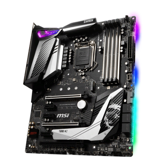 MSI MPG Z390 GAMING EDGE AC QUICK START MANUAL Pdf Download ManualsLib