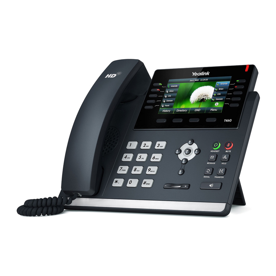 YEALINK T42S QUICK START MANUAL Pdf Download ManualsLib