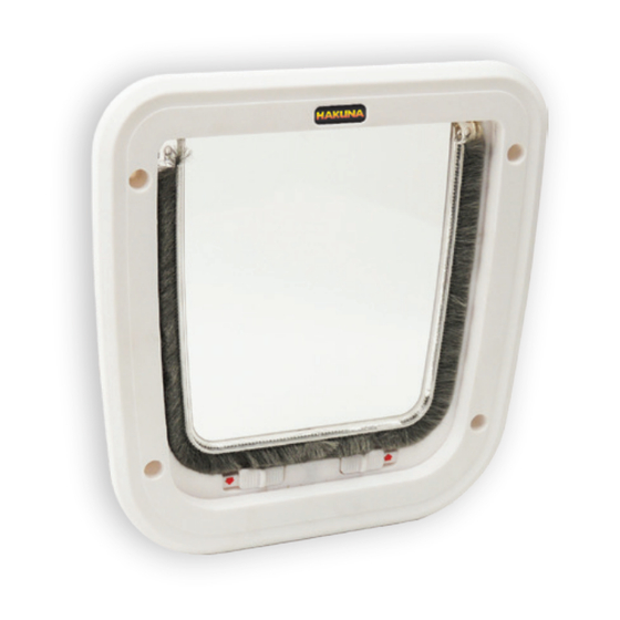 HAKUNA PETS CAT FLAP 1120 INSTRUCTIONS MANUAL Pdf Download ManualsLib