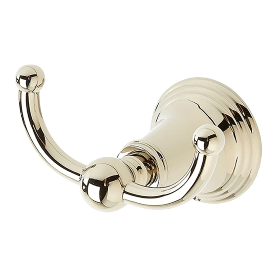 CROSSWATER BEREA ROBE HOOK 1151 INSTALLATION INSTRUCTIONS Pdf Download ManualsLib