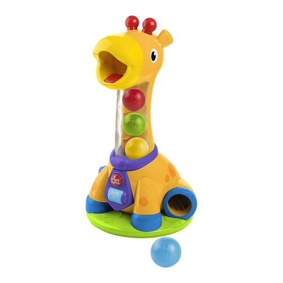 KIDS II BRIGHT STARTS HAVING A BALL SPIN & GIGGLE GIRAFFE 10933 12WS ...