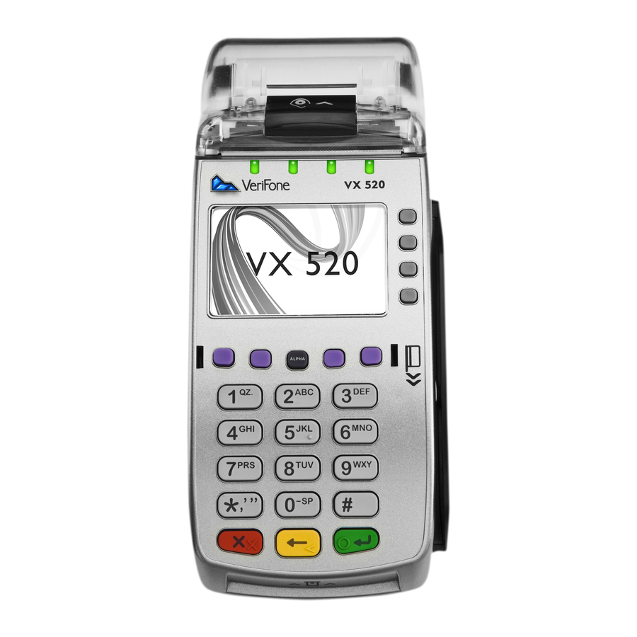 VeriFone VX 520 Operating Instructions Manual