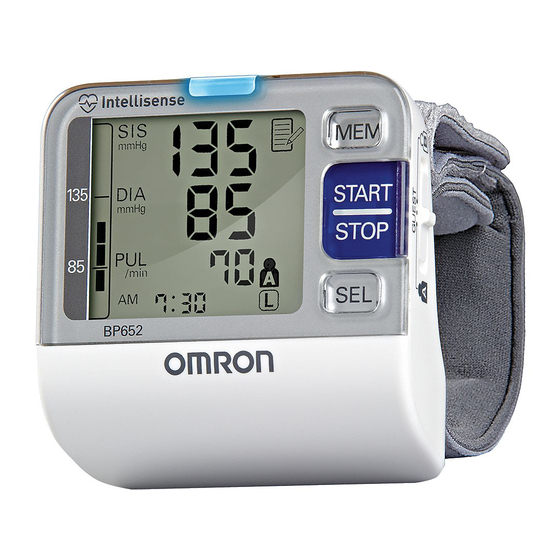 Omron BP629 Instruction Manual