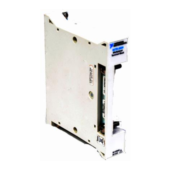 National Instruments TB-2630 Installation Instructions Manual