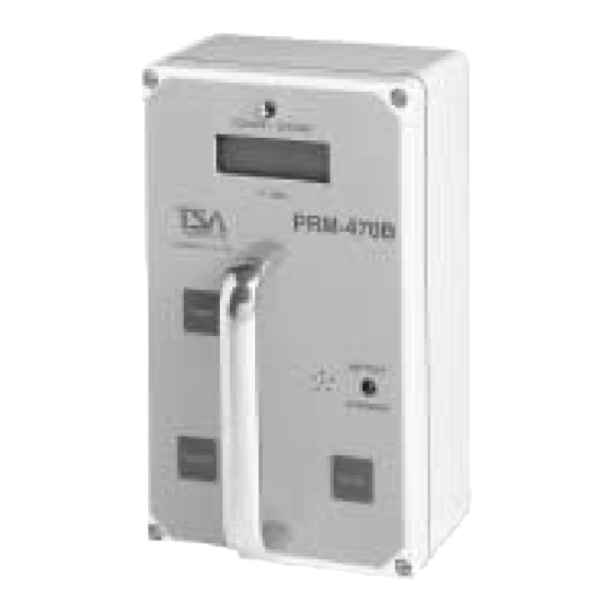 TSA PRM-470B Manuals