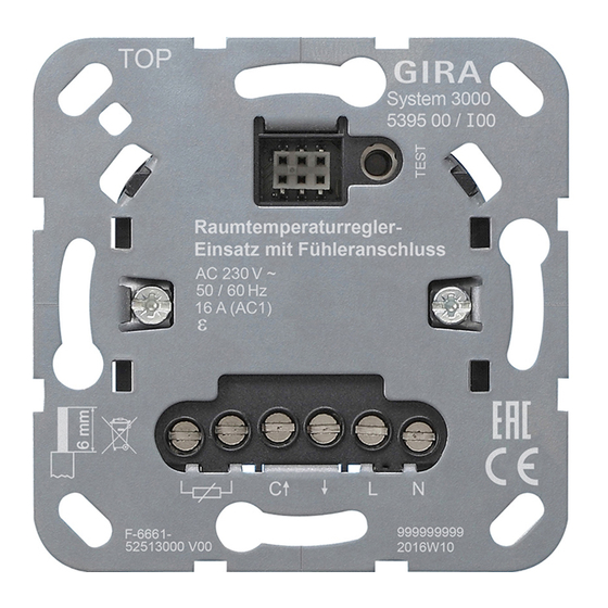 Gira System 3000 Operating Instructions