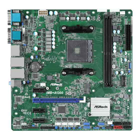 ASROCK IMB-A1300 Settings Manual