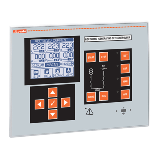 LOVATO ELECTRIC RGK900MC Instruction Manual