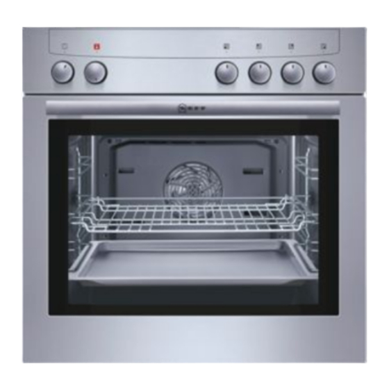 NEFF E 3322 SERIES OPERATING AND FITTING INSTRUCTIONS MANUAL Pdf