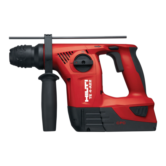 HILTI TE 4 MANUAL Pdf Download | ManualsLib