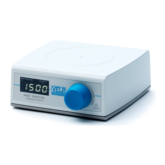 VELP SCIENTIFICA MST DIGITAL F203A0450 INSTRUCTION MANUAL Pdf Download ManualsLib