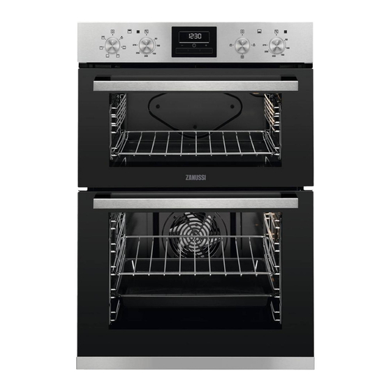 zanussi double oven zod35660xk