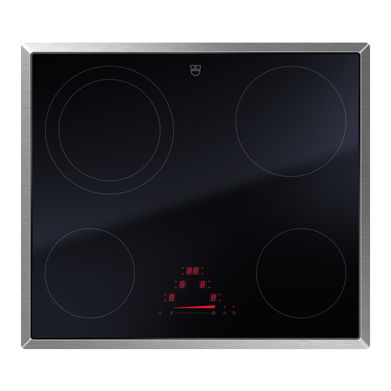 VZUG COOKTOP V4000 A604 OPERATING INSTRUCTIONS MANUAL Pdf Download