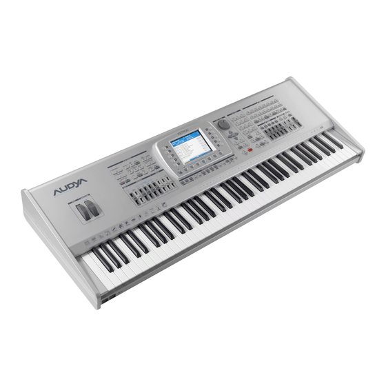 KETRON Audya Series Instructions Manual