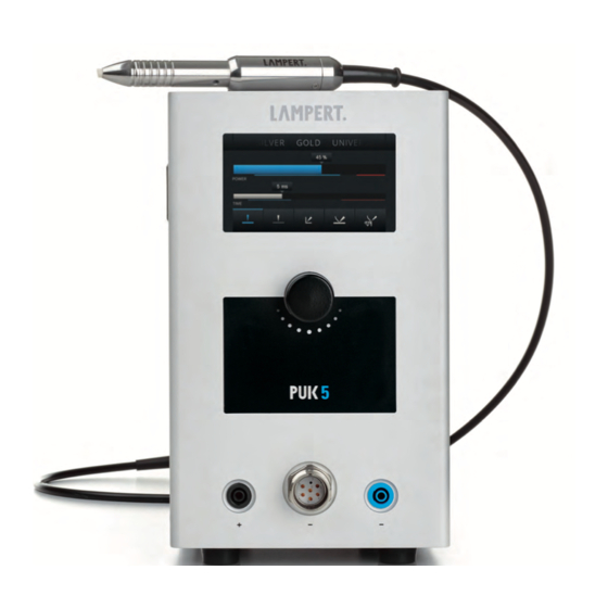 Lampert PUK 5 Operating Manual
