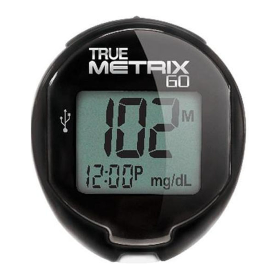 Trividia Health True Metrix GO - Monitoring Blood Glucose System Manual