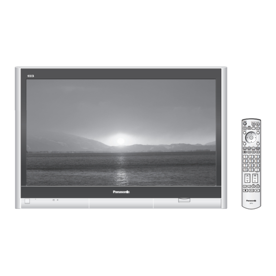 Panasonic Viera TH-50PX600A Operating Instructions Manual