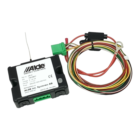 Alde Smart Control Operating & Installation Instructions Manual