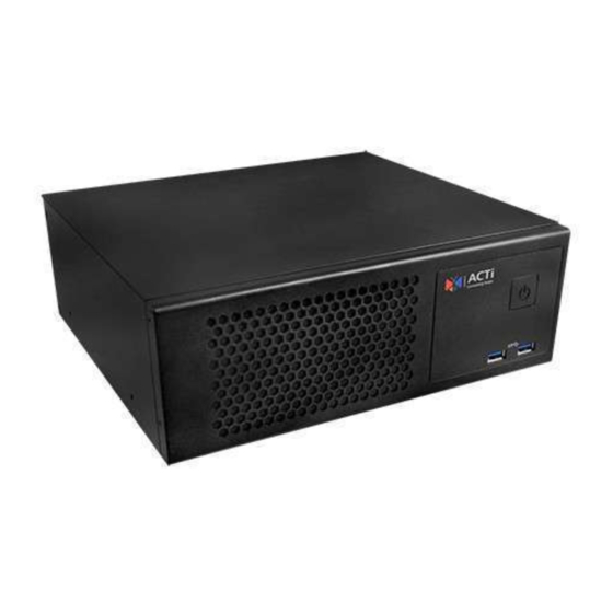 ACTi PCS-100 Quick Installation Manual