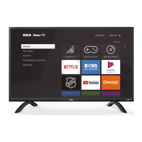 RCA ROKU TV RTR3260-B-US USER MANUAL Pdf Download | ManualsLib