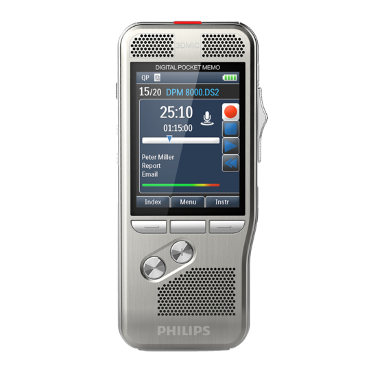 Philips POCKET MEMO Manual