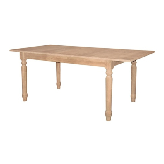 Whitewood Furniture T-3660XB Assembly Instructions
