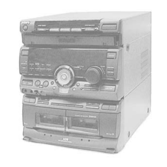 Sony HCD-RX90 Service Manual