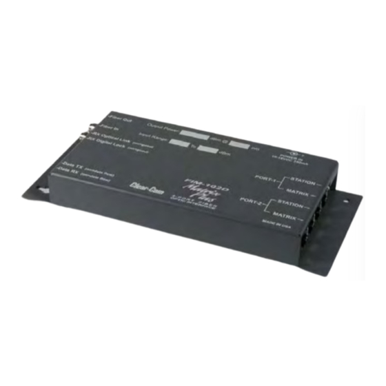 Vitec Multimedia FIM-102D Instruction Manual