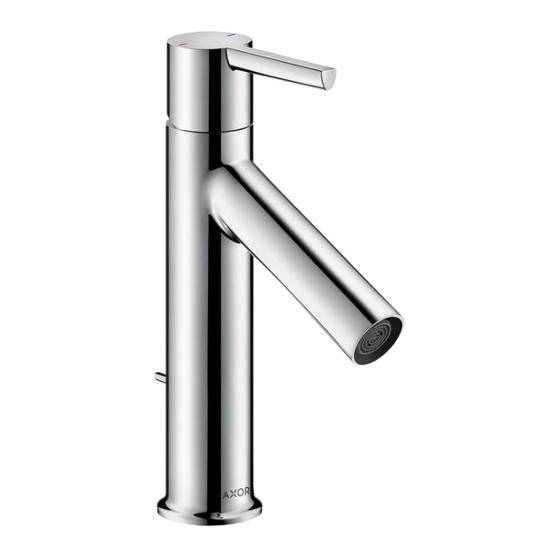 Axor Starck 10001001 Installation/User Instructions/Warranty