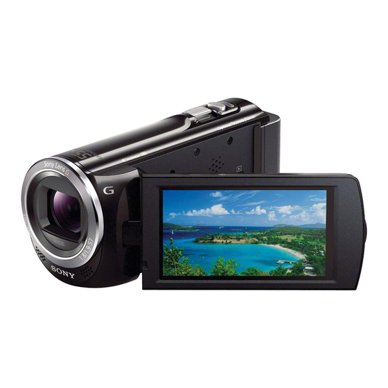 Sony HDR-CX380B Operating Manual