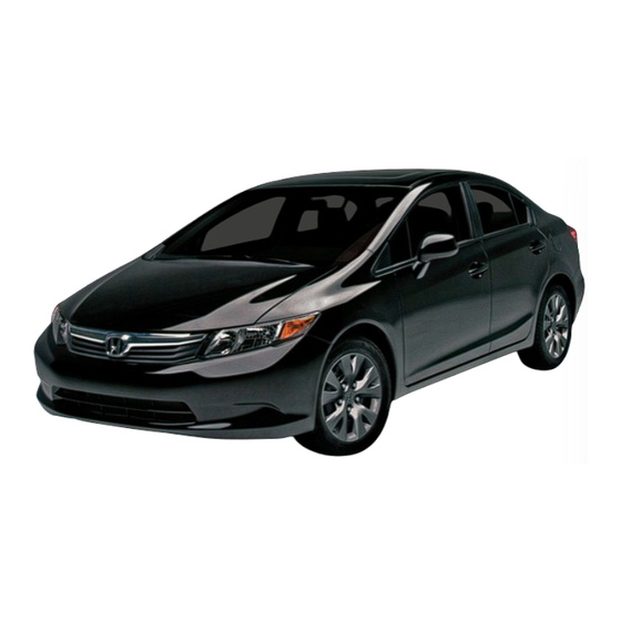 Honda 2012 CIVIC SEDAN DX Technology Reference Manual