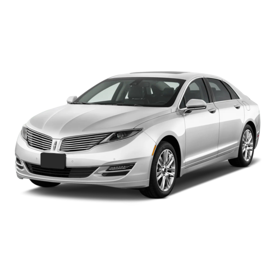 Lincoln MKZ HYBRID 2015 Owner's Manual