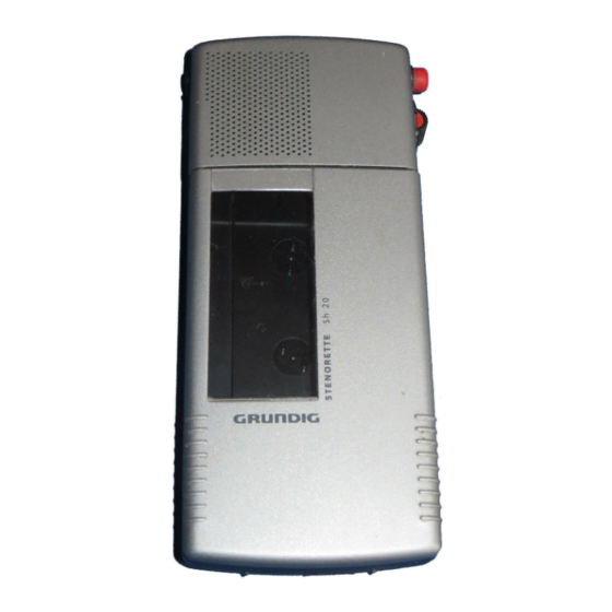 Grundig Stenorette Sh 20 Manual
