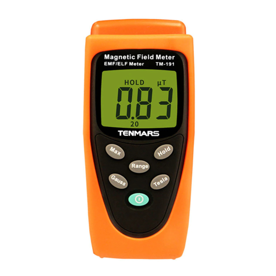 Tenmars TM 191 Manual