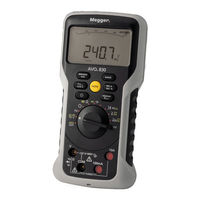 Megger AVO 835 User Manual