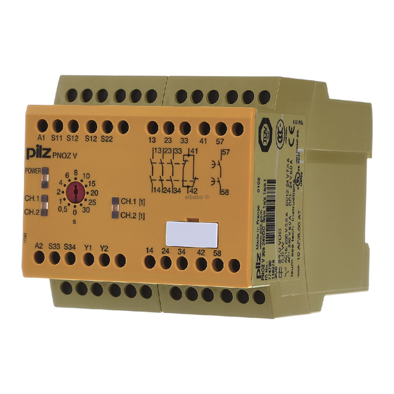 Pilz PNOZ V Operating Instructions Manual
