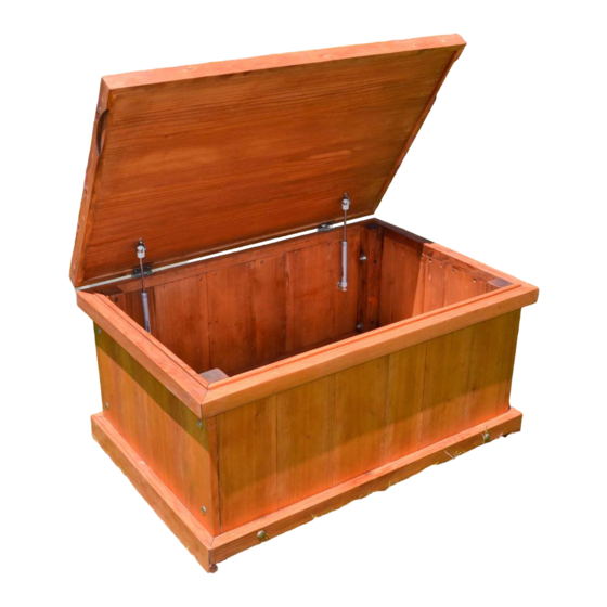 Forever Redwood TRADITIONAL WOODEN STORAGE BENCH Assembly Instructions Manual