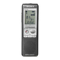 Sony ICD-P520 - Digital Voice Recorder Operating Instructions Manual