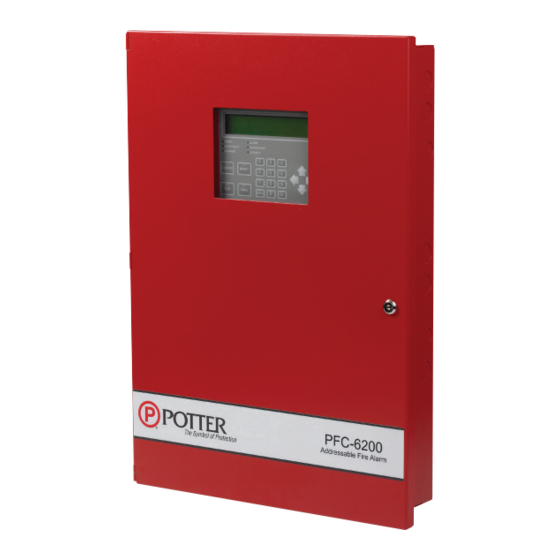 Potter PFC-6200 Installation & Operation Owner's Manual