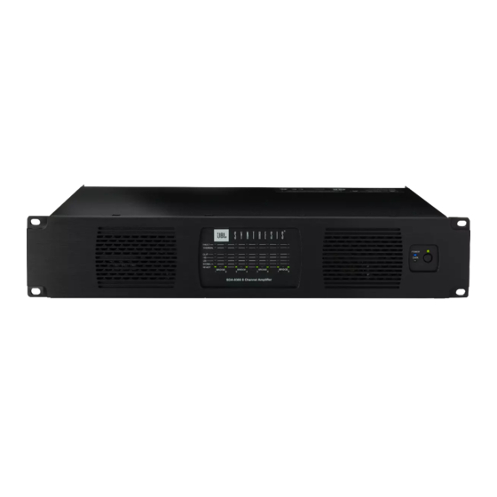 Harman JBL SYNTHESIS SDA8300 Quick Start Installation Manual