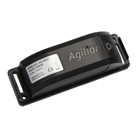 Agilion WIRELESS TAG ASSET PULSE PHASE User Manual
