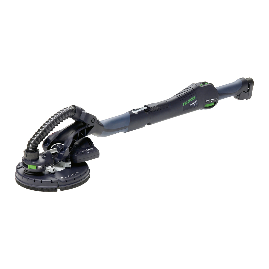 Festool PLANEX LHS 225 EQ Original Operating Manual/Spare Parts List