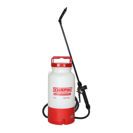 Chapin ProSeries 27500 Use And Care Manual