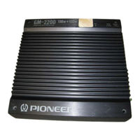 Pioneer GM-2200 Owner's Manual
